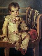 Antonio Jacobsen Boy with a dog Germany oil painting artist